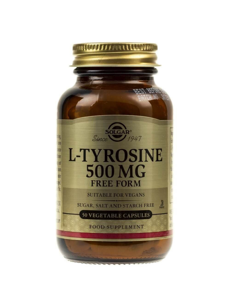 Solgar L-Tyrozín 500 mg - 50 kapsúl