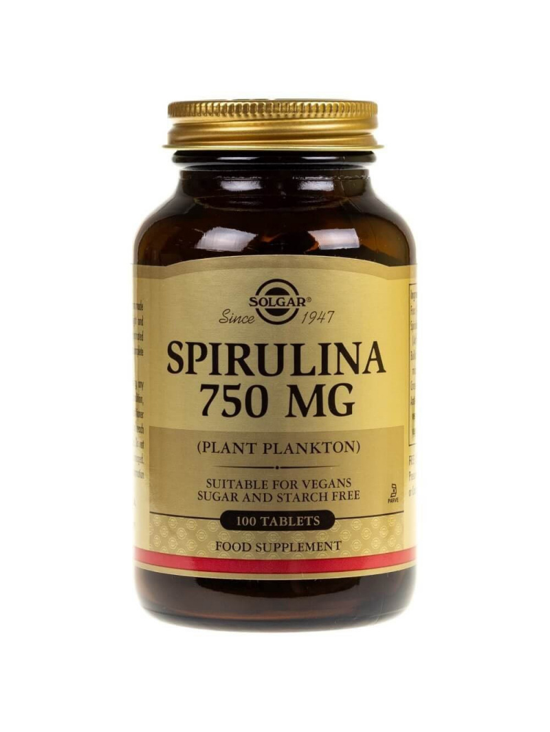 Solgar Spirulina 750 mg - 100 tabliet