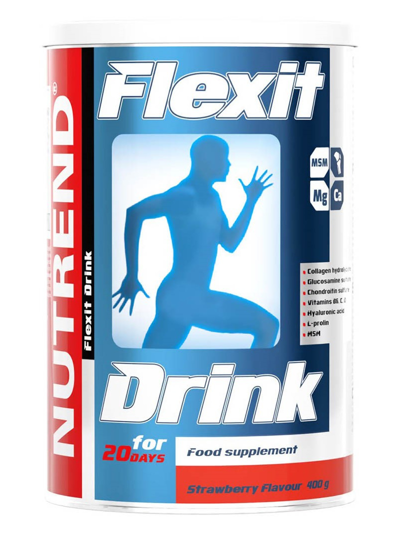Nutrend Flexit Jahodový nápoj - 400 g