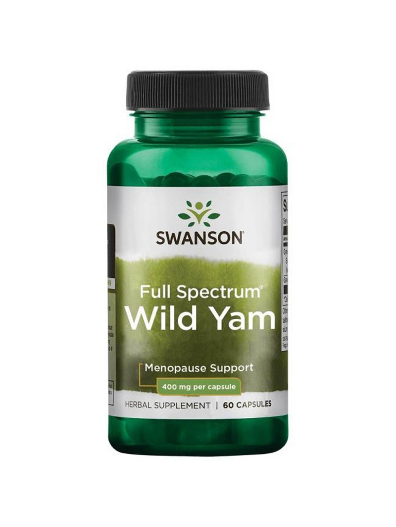 Swanson Wild Yam Root 400 mg - 60 kapsúl