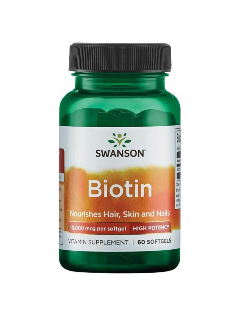 Swanson Biotin 10000 mcg - 60 kapsúl