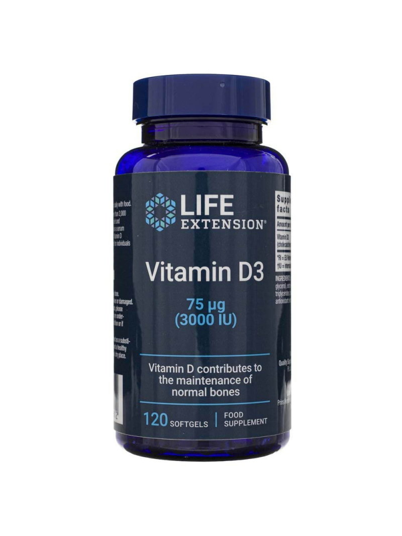 Haya Labs2 Vitamín D 3000 IU - 120 kapsúl