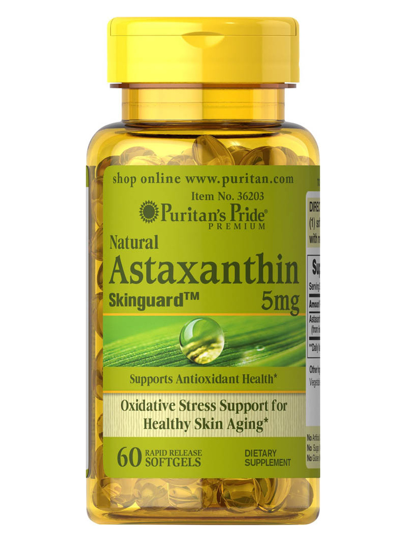 Haya Labs1 Astaxanthin 5 mg - 60 kapsúl