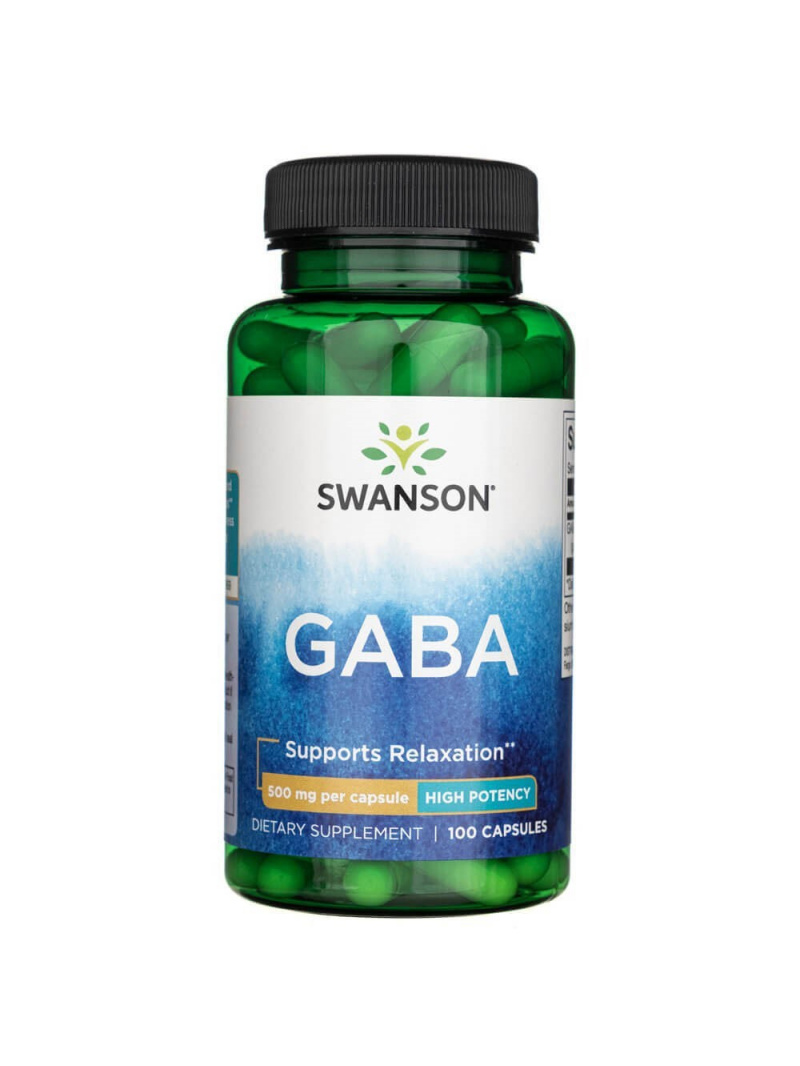 Swanson GABA 500 mg - 100 kapsúl