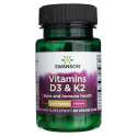 Swanson Vitamín D3 + K2 MK-7 - 60 kapsúl