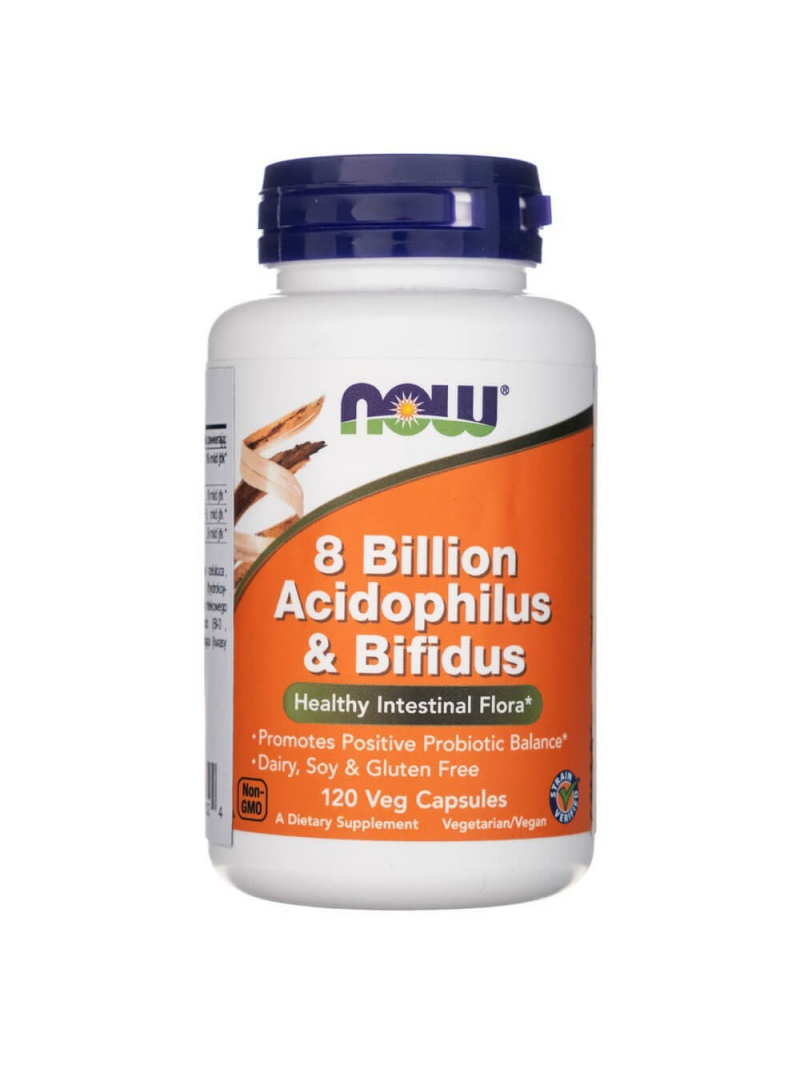 Haya Labs0 8 miliárd Acidophilus & Bifidus - 120 kapsúl