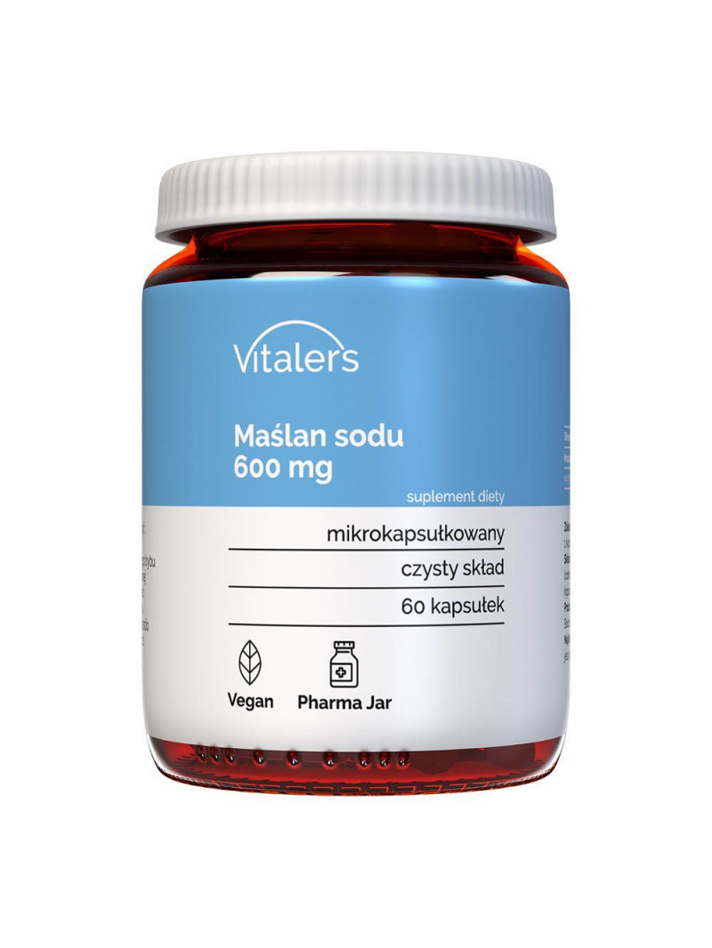 Haya Labs8 Butyrát sodný (Butyrát sodný) 600 mg – 60 kapsúl