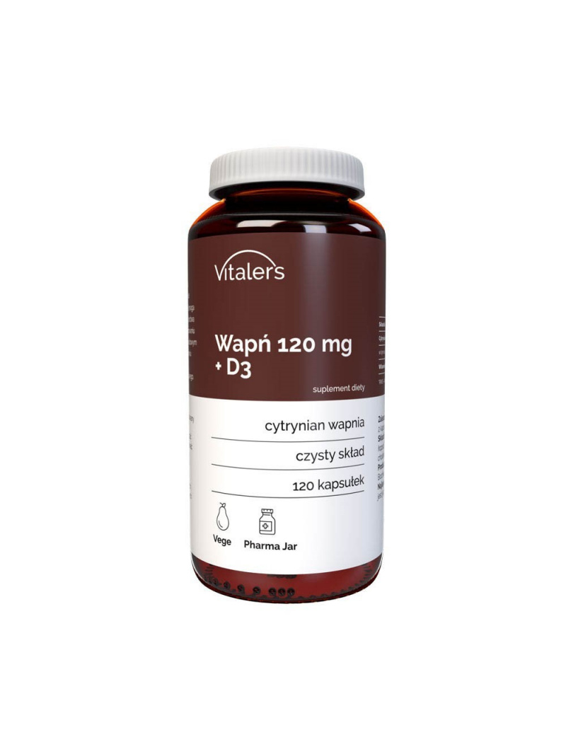 Haya Labs8 Vápnik 120 mg + D3 - 120 kapsúl
