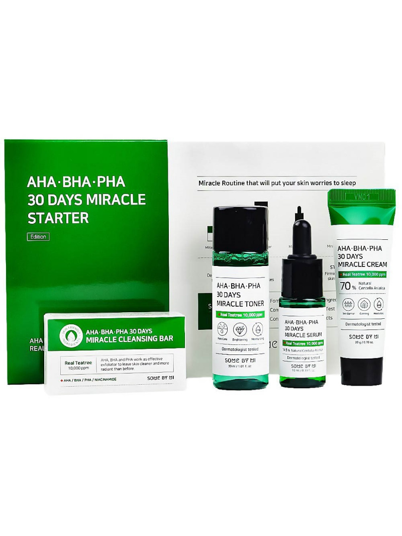 Green Pasture0 AHA BHA PHA 30 Days Miracle - sada pre aknóznu pleť