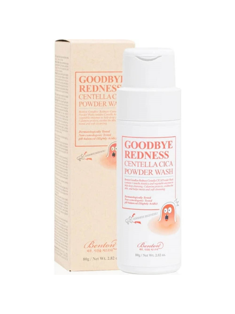Green Pasture2 Goodbye Redness upokojujúci čistiaci prášok na tvár - 80 g