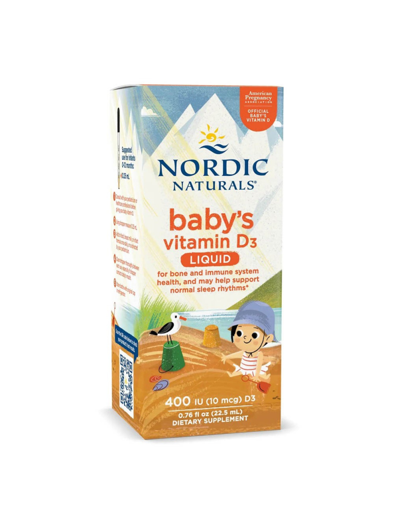 Nordic Naturals Vitamín D3 400 IU pre dojčatá - 22,5 ml