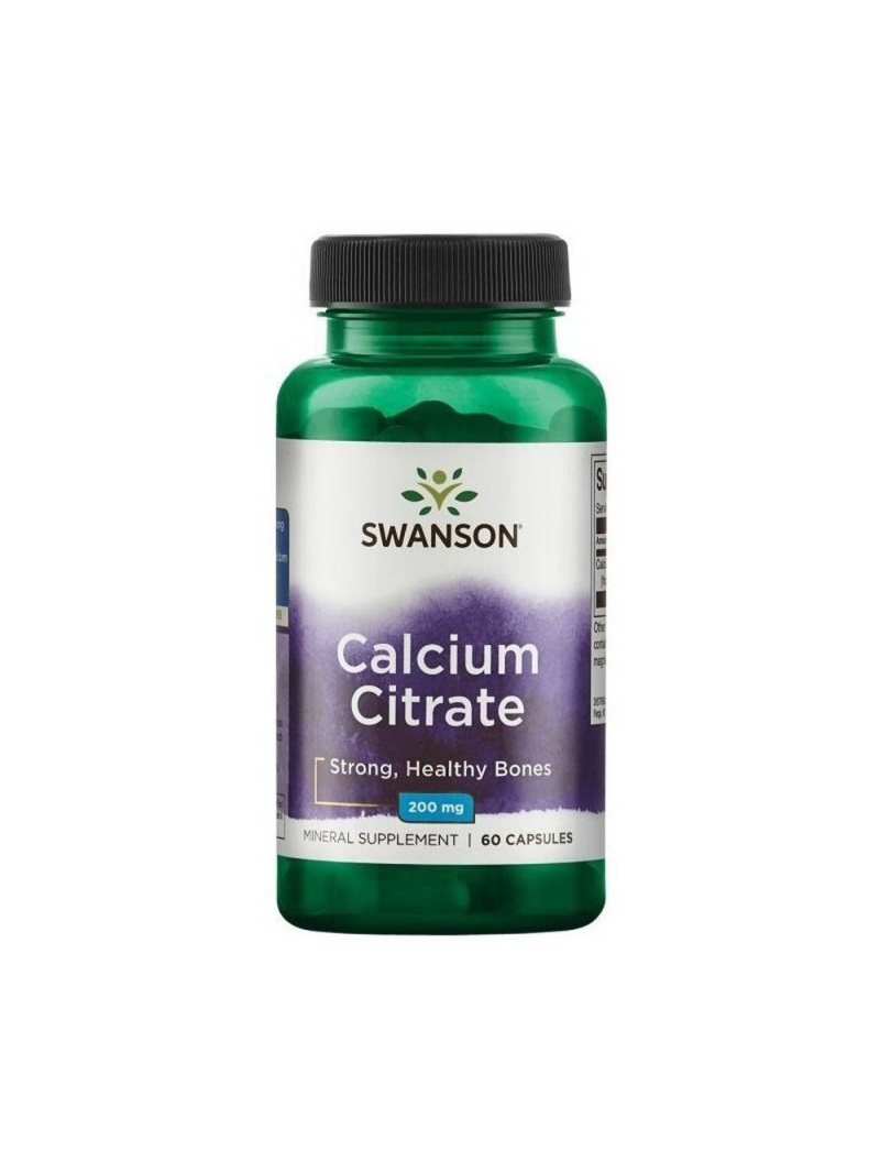 Swanson Calcium Citrate 200 mg - 60 kapsúl