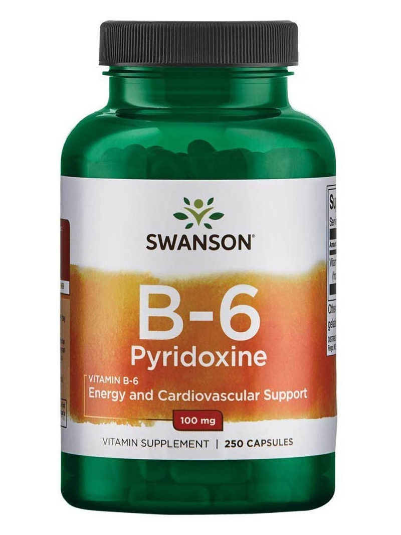 Swanson vitamín B6 100 mg - 250 kapsúl