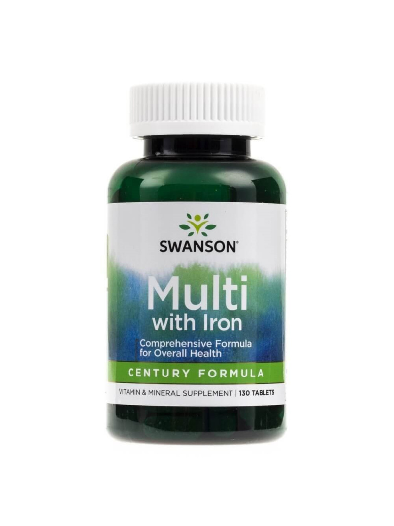 Swanson Century Formula so železom - 130 tabliet