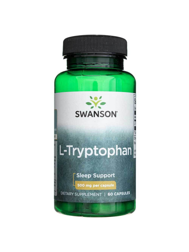 Swanson L-Tryptofán (L-Tryptofán) 500 mg – 60 kapsúl