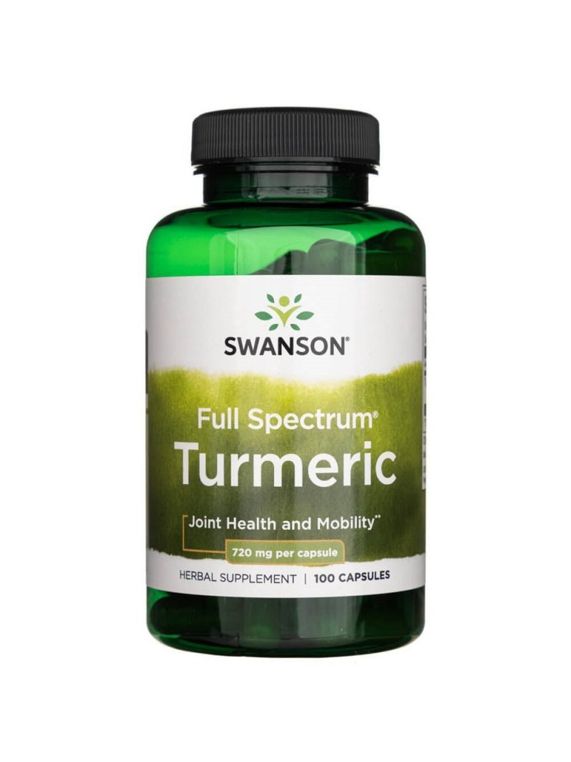 Swanson Kurkuma (kurkuma) 720 mg - 100 kapsúl