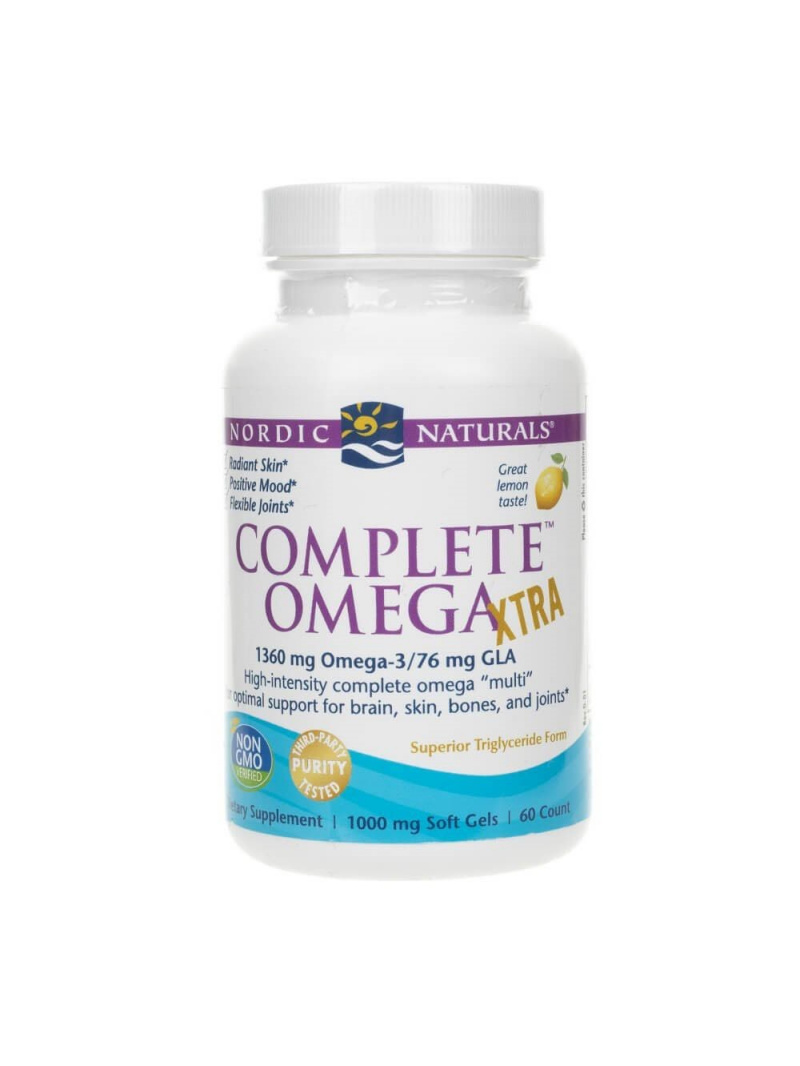 Nordic Naturals Complete Omega™ XTRA citrónová príchuť – 60 kapsúl