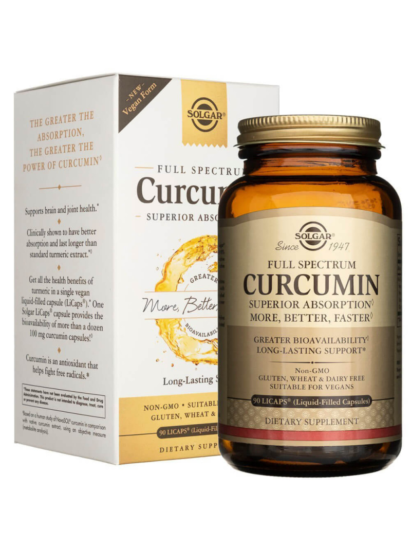Solgar Curcumin Full Spectrum - 90 kapsúl
