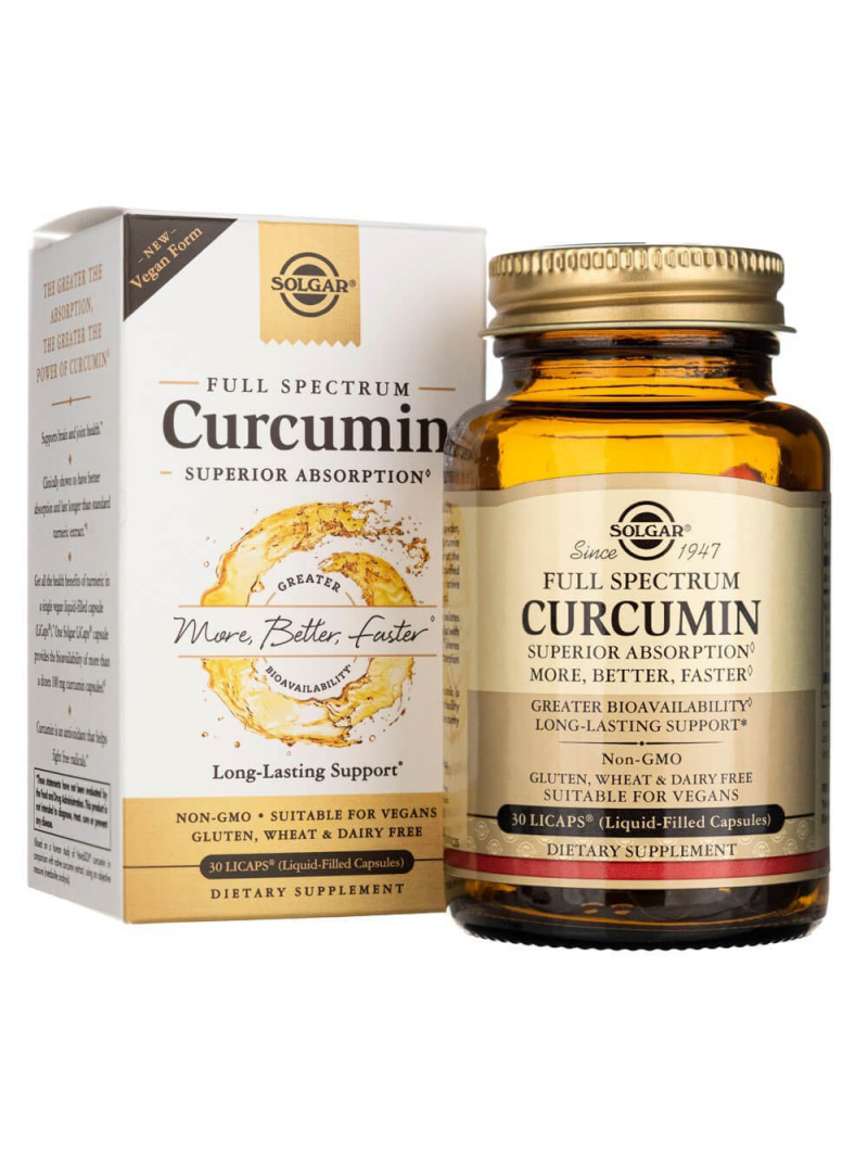Solgar Curcumin Full Spectrum - 30 kapsúl