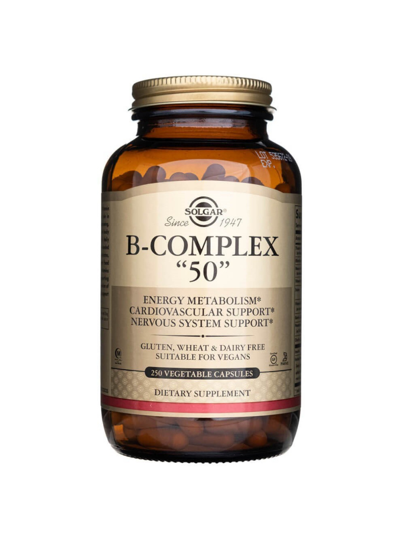 Solgar Vitamín B-komplex 50 - 250 kapsúl