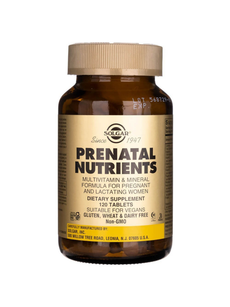 Solgar Prenatálne vitamíny a minerály - 120 tabliet