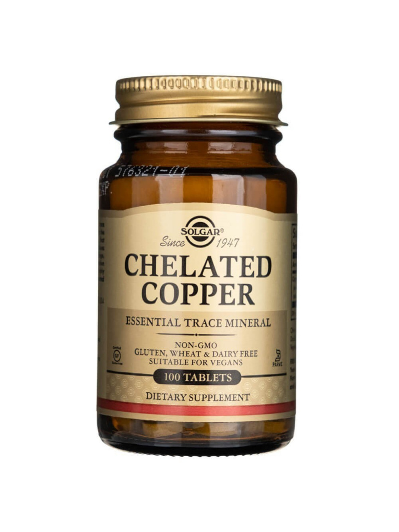 Solgar Copper aminokyselinový chelát 2,5 mg - 100 tabliet