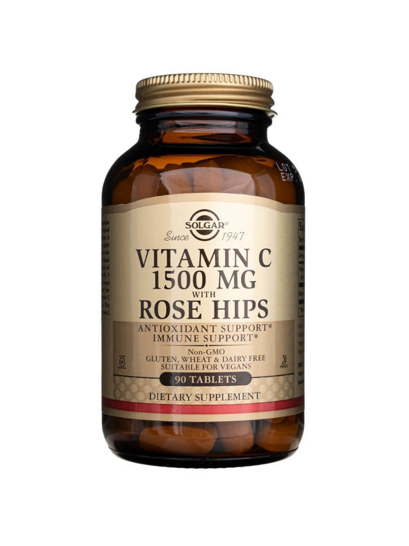 Solgar Vitamín C s divokou ružou 1500 mg - 90 tabliet