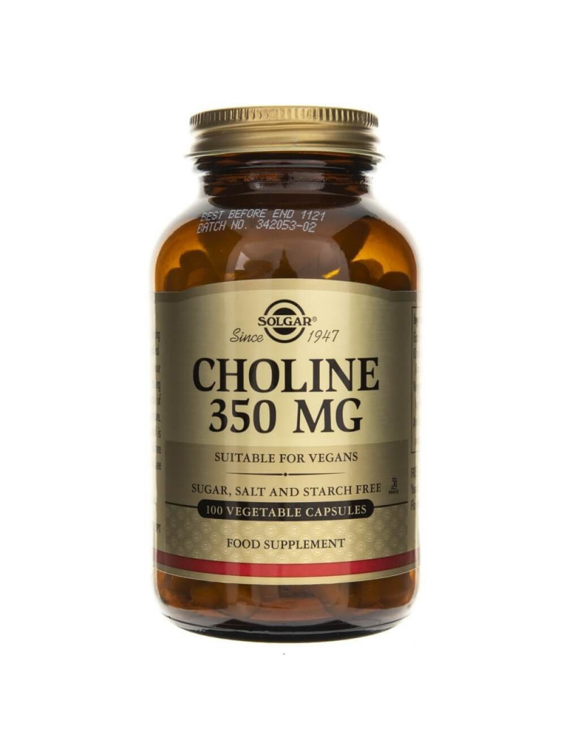 Solgar Choline 350 mg - 100 kapsúl