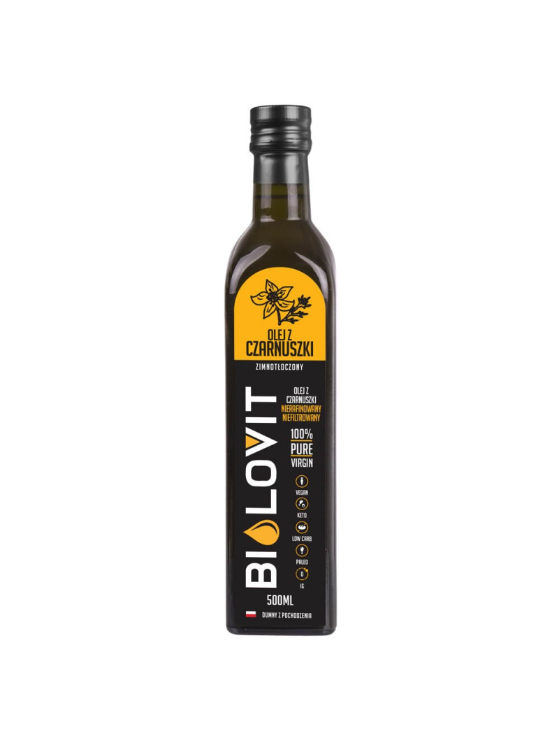 Bilovit Olej z čiernej rasce lisovaný za studena - 500 ml