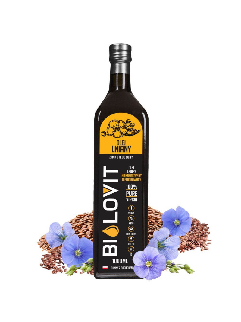 Bilovit Ľanový olej lisovaný za studena - 1000 ml