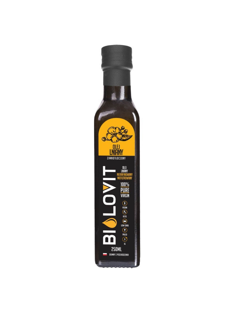 Bilovit Ľanový olej lisovaný za studena - 250 ml