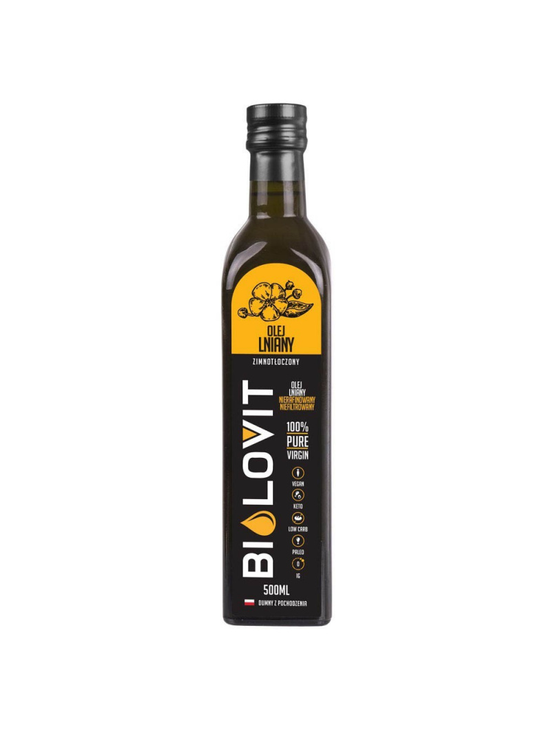 Bilovit Ľanový olej lisovaný za studena - 500 ml