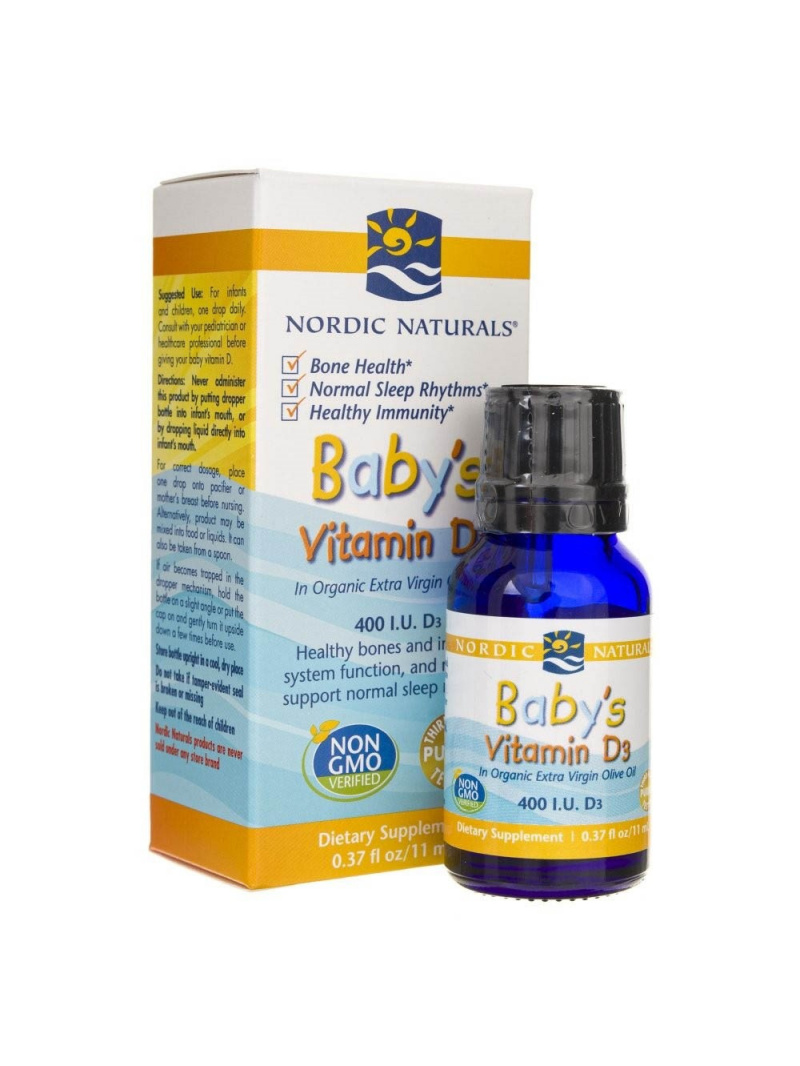 Nordic Naturals Vitamín D 400 IU pre dojčatá - 11 ml