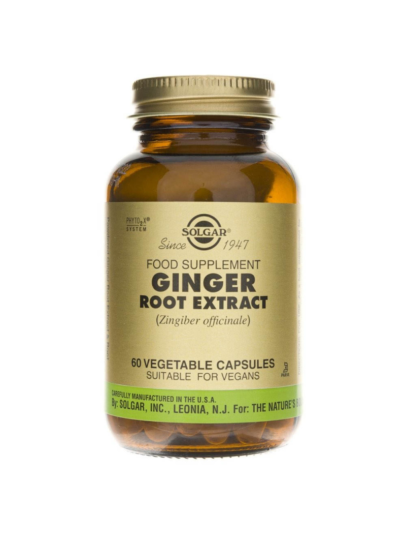 Solgar Ginger Extrakt z podzemku liečivého - 60 kapsúl