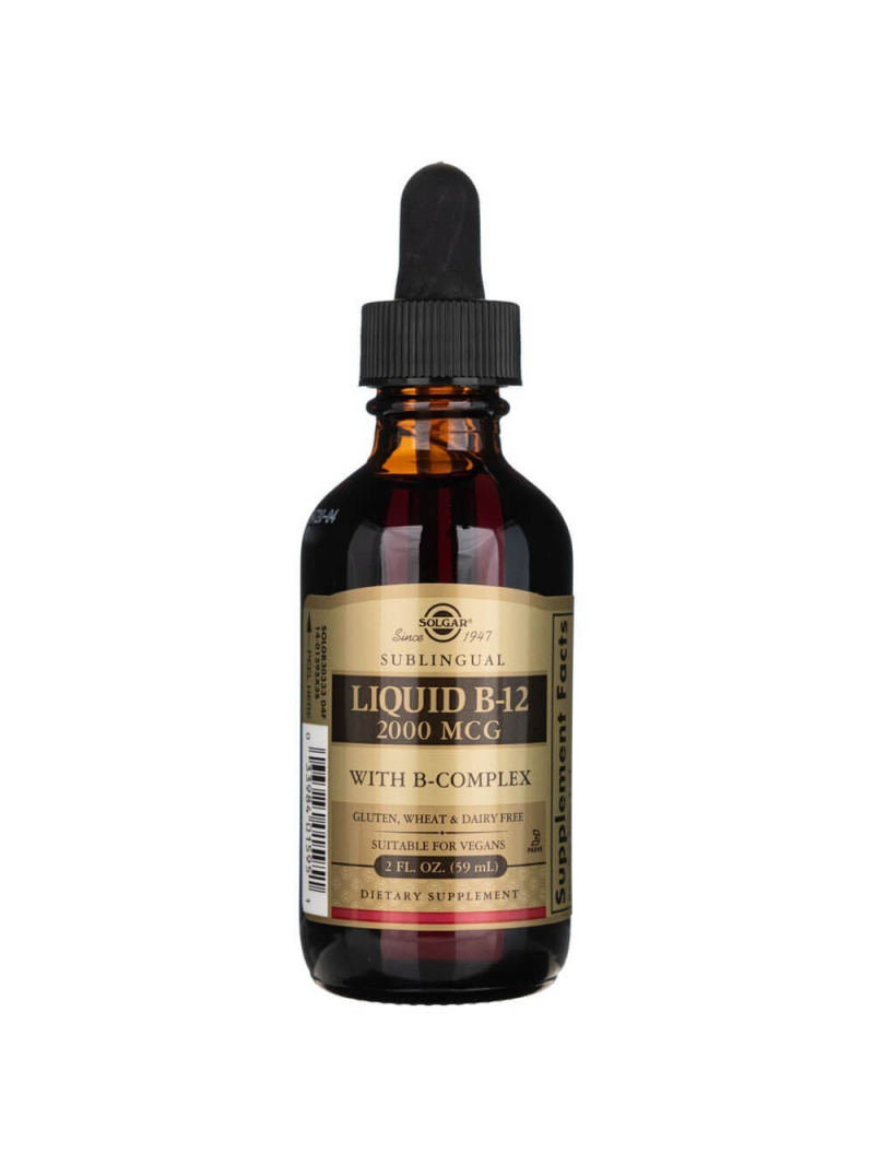 Solgar Vitamín B12 2000 mcg s B-komplexom liquid - 59 ml
