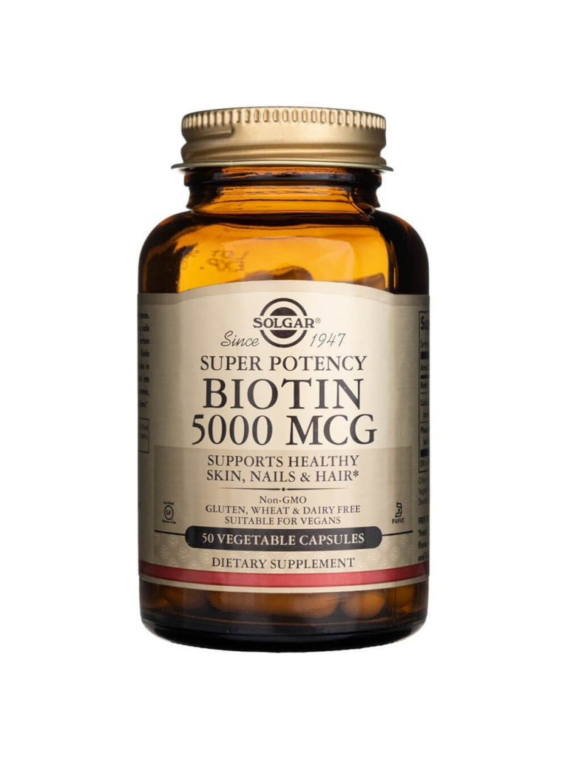 Solgar Biotin 5000 µg - 50 kapsúl