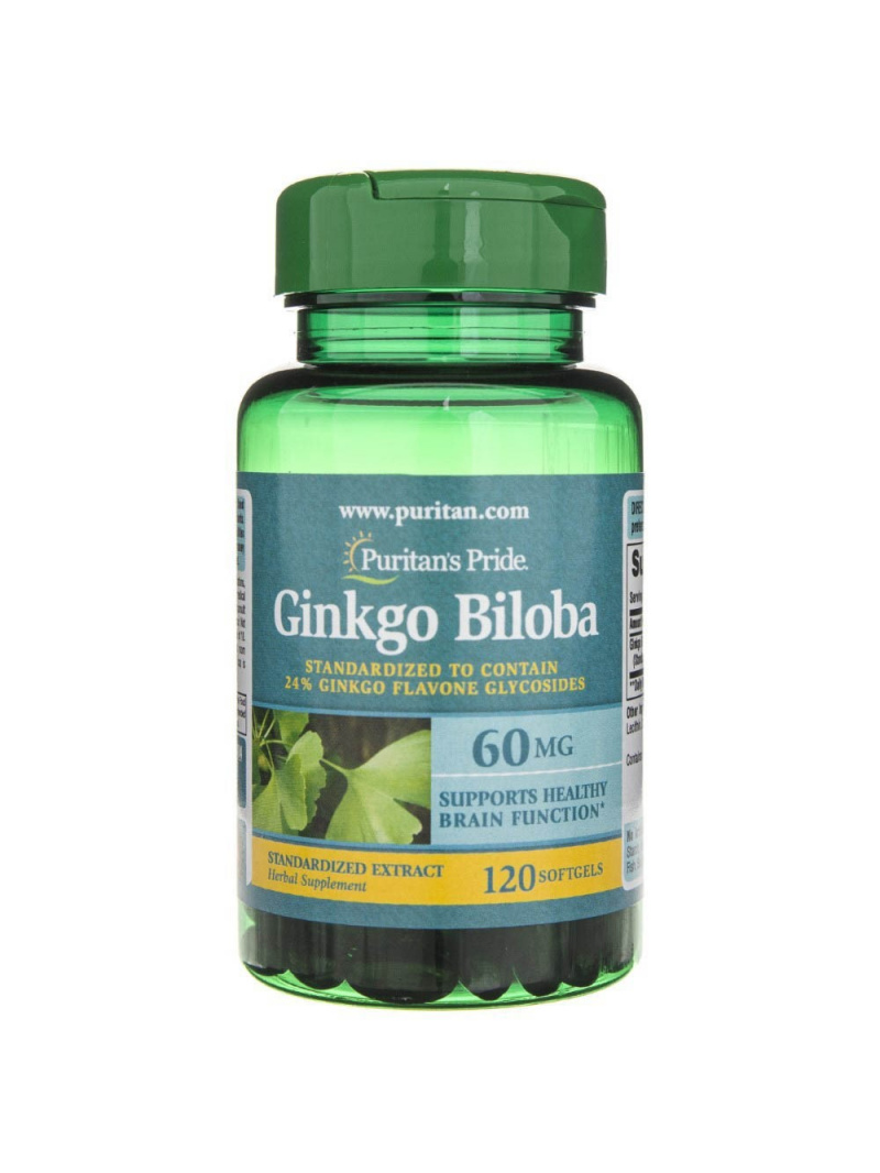 Haya Labs1 Ginkgo Biloba štandardizovaný extrakt 60 mg - 120 kapsúl