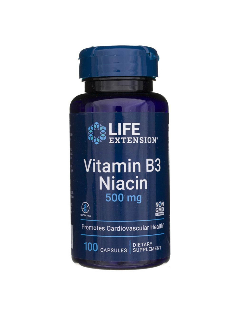 Haya Labs2 Vitamín B3 Niacín 500 mg - 100 kapsúl