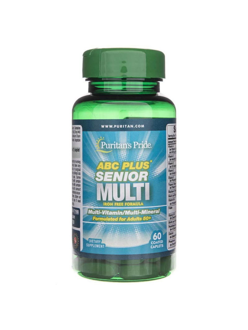 Haya Labs1 ABC Plus® Senior Multivitamín pre seniorov - 60 tabliet