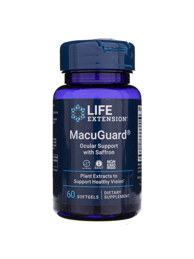Haya Labs2 MacuGuard® Eye Support with Saffron – 60 kapsúl
