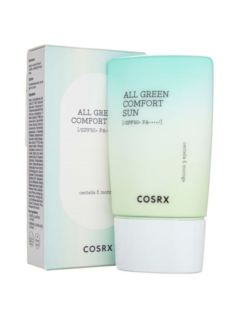 COSRX Shield Fit All Green Comfort Sun Ochranný krém s fyzikálnym filtrom SPF50+/PA++++ 50 ml