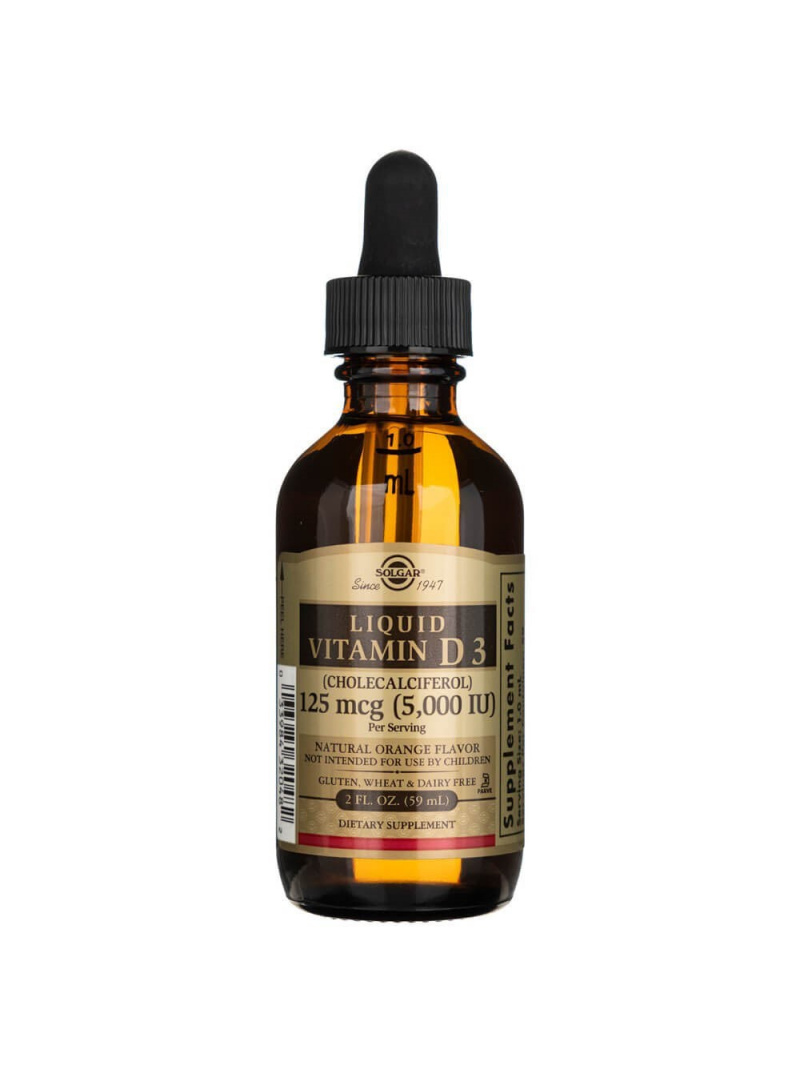 Solgar Vitamín D3 5000 IU (125 µg) tekutina – 59 ml
