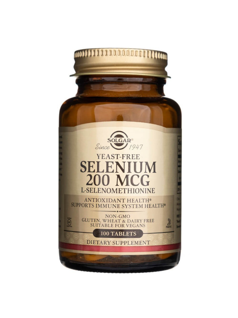 Solgar Selén 200 µg - 100 tabliet