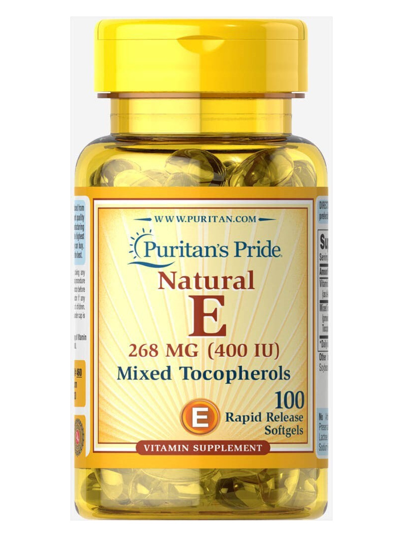 Haya Labs1 Vitamín E-400 IU zmes tokoferolu – 100 kapsúl