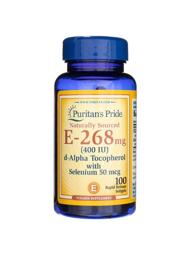 Haya Labs1 Vitamín E 268 mg so selénom - 100 kapsúl