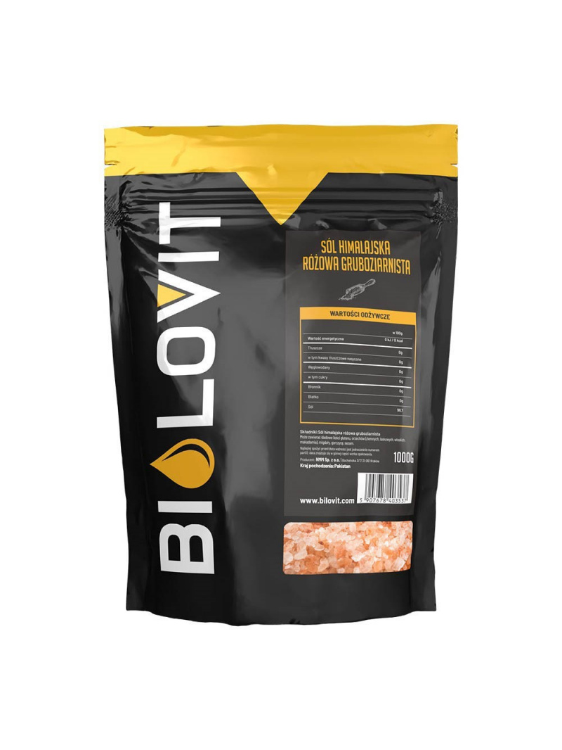 Bilovit himalájska ružová hrubá soľ - 1000 g