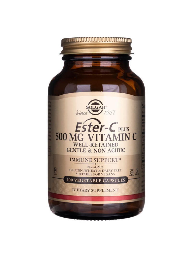 Solgar Ester C Plus – 500 mg Vitamín C – 100 kapsúl