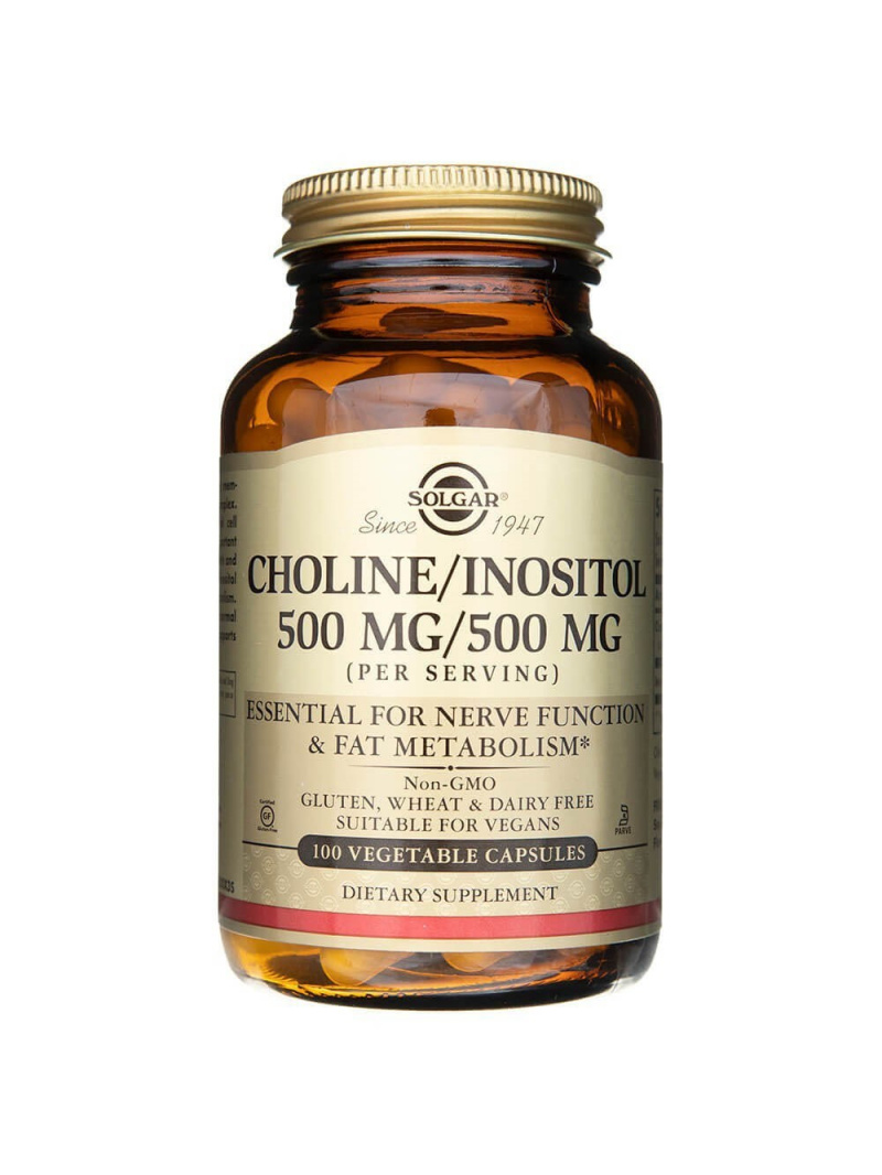 Solgar Choline 500 mg / Inositol 500 mg - 100 kapsúl