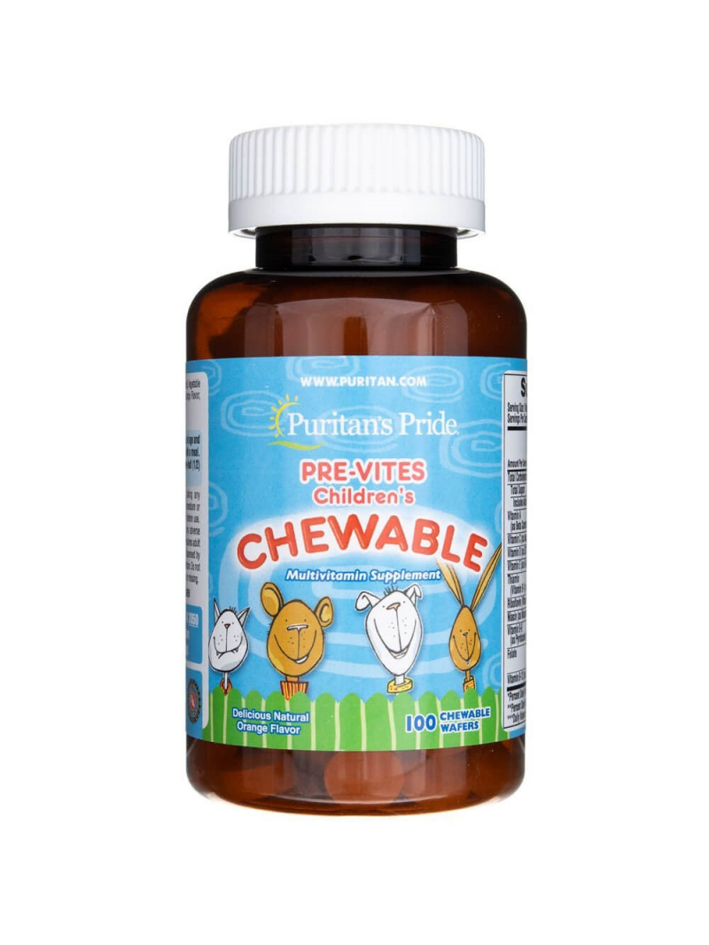Haya Labs1 Pre-Vites Multivitamín pre deti - 100 žuvacích oblátok