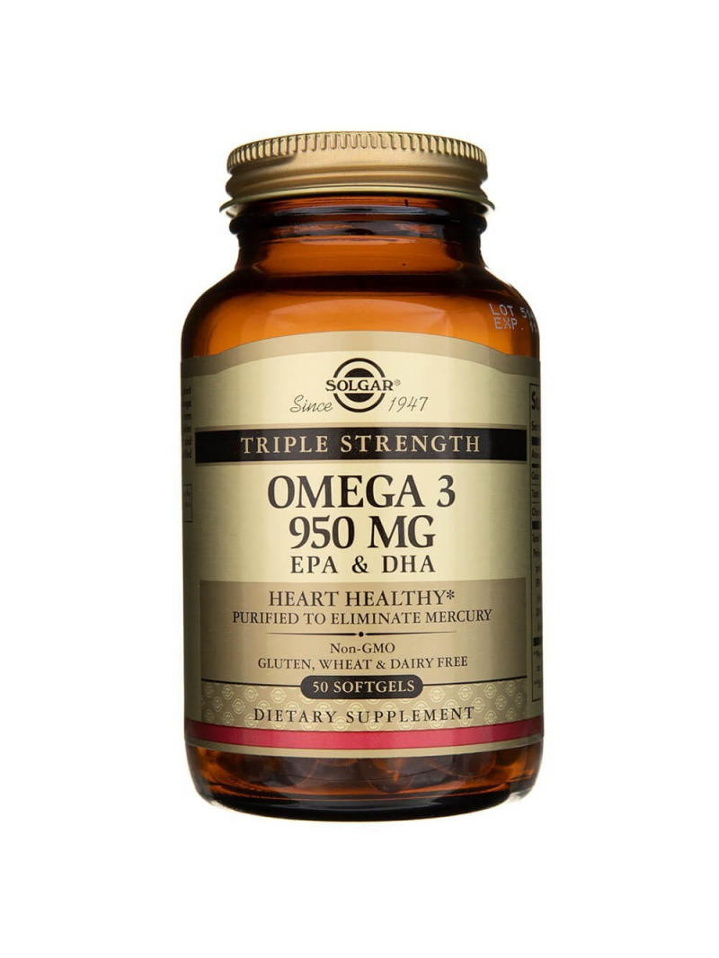 Solgar Triple Strength Omega-3 950 mg - 50 kapsúl